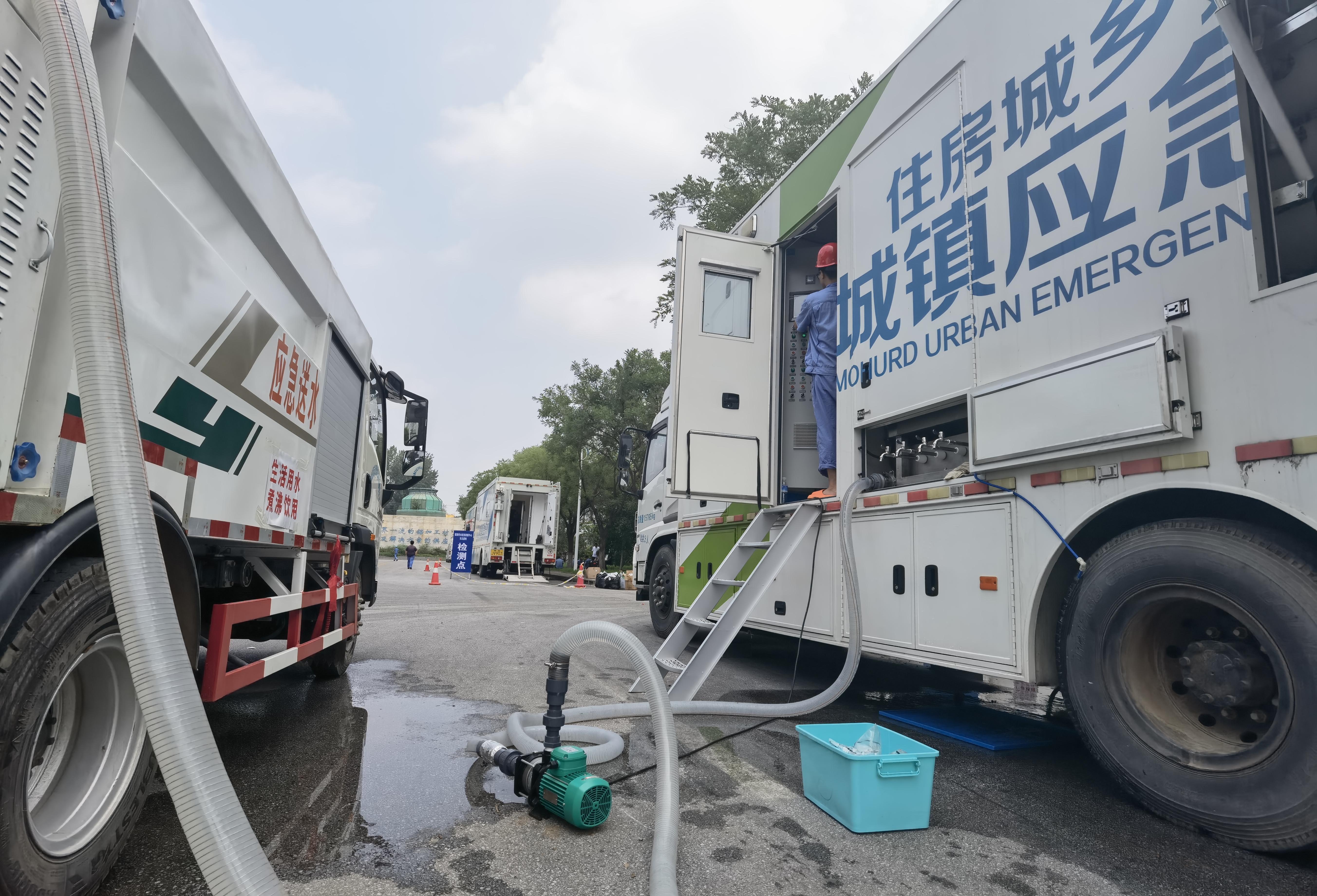移动水厂”让受灾群众喝上放心水——记者直击涿州灾后重建一线-中国科技网
