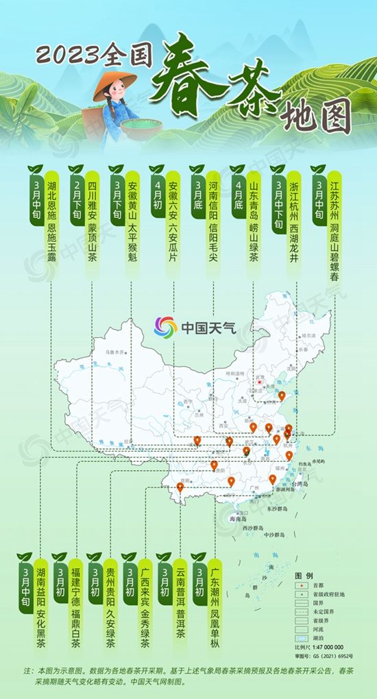 国春茶地图出炉 江南多地抢“鲜”开采AG真人游戏第一杯春茶！2023全